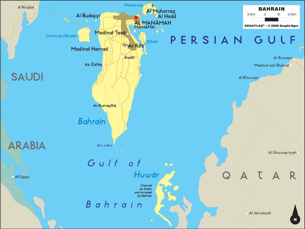 mapa Bahrajnu w trybie offline