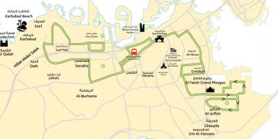 Mapa miasta Bahrajnu