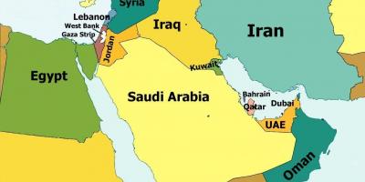 Kraj Bahrajn na mapie świata
