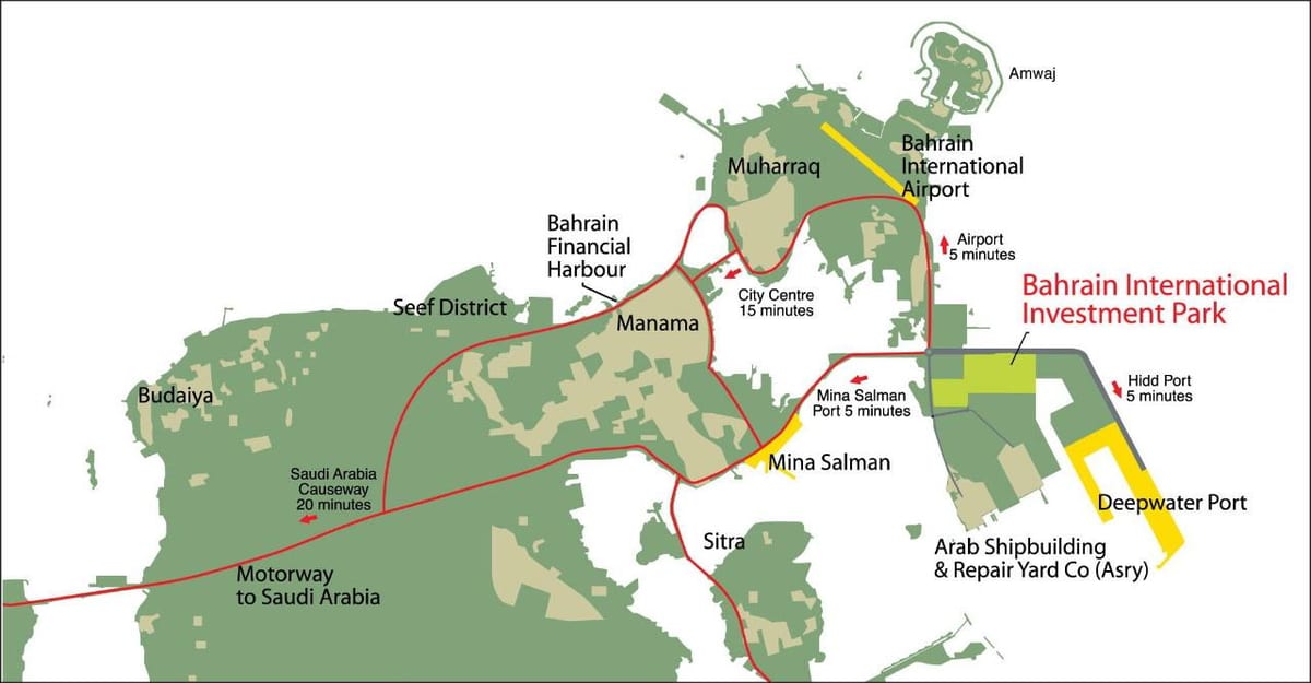 mapa Bahrajnu 2030