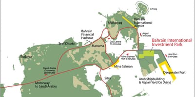 Mapa Bahrajnu 2030