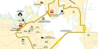 Mapa Bahrajnu автошколы droga